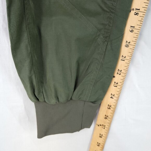 Marmot Jogger Pants Womens Size Large Army Green Carpenter Trousers Pockets - Picture 7 of 11
